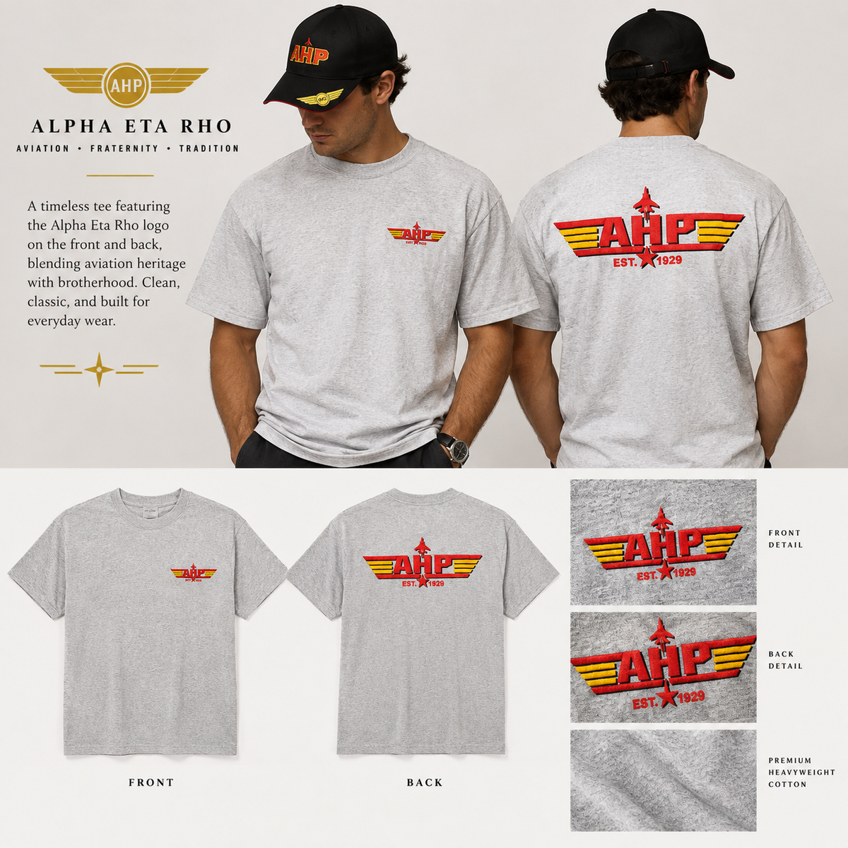 Alpha Eta Rho Top Gun Monogram T-Shirt
